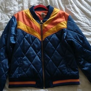 Retro Navy Rising Sun Bomber Jacket